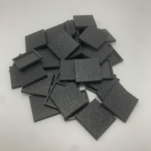 30x30mm Square bases perfect for war gaming or other tabletop games