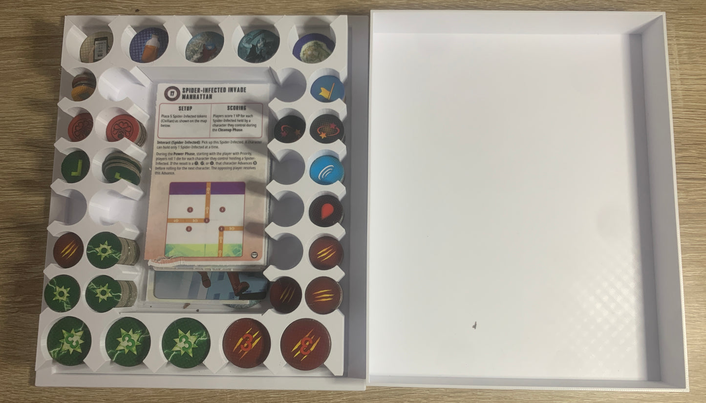 Marvel Crisis Protocol Tray for holding tokens, dice, and cards