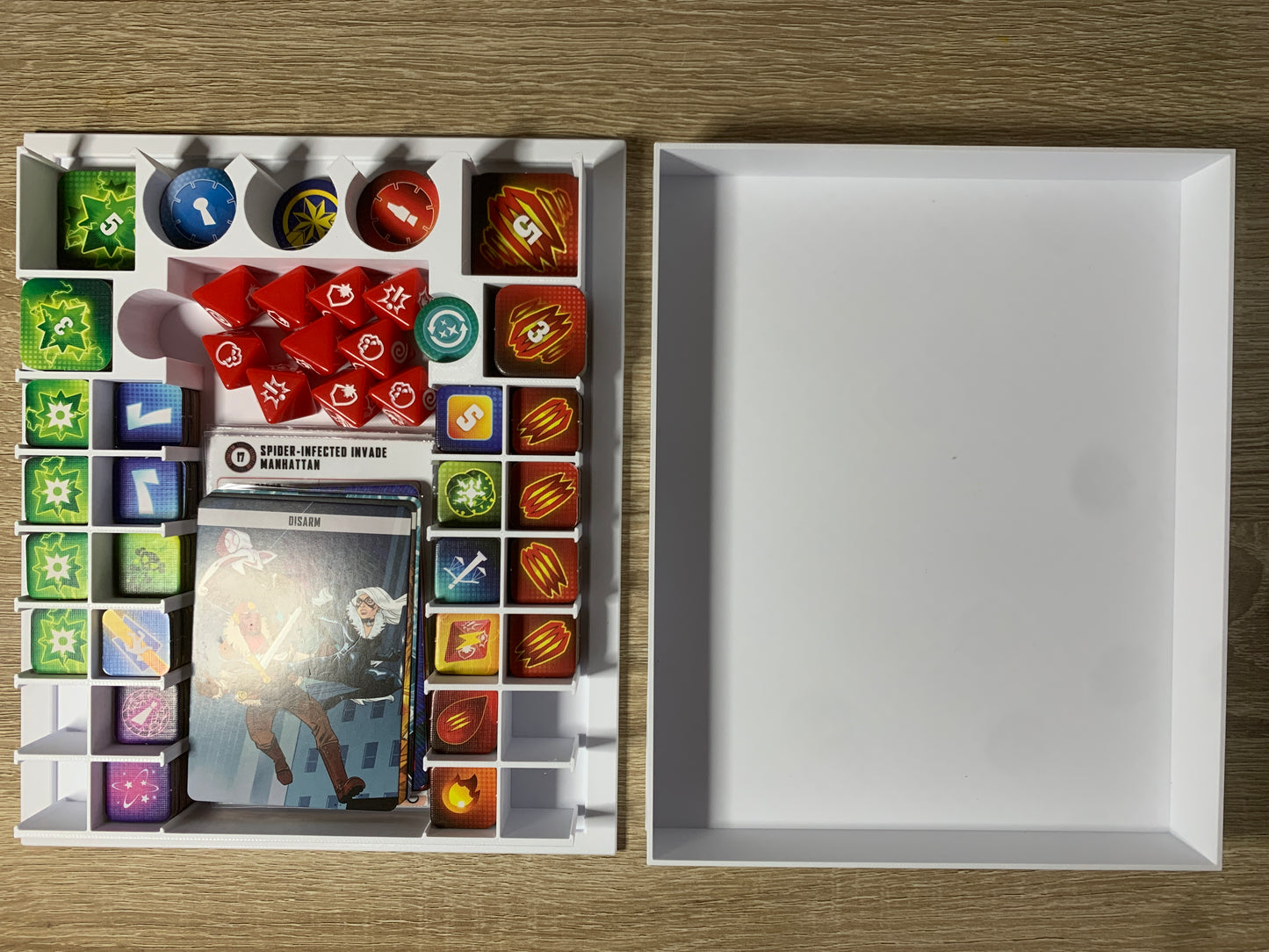 New Marvel Crisis Protocol Earths Mightiest compatible Tray for holding tokens, dice, and cards