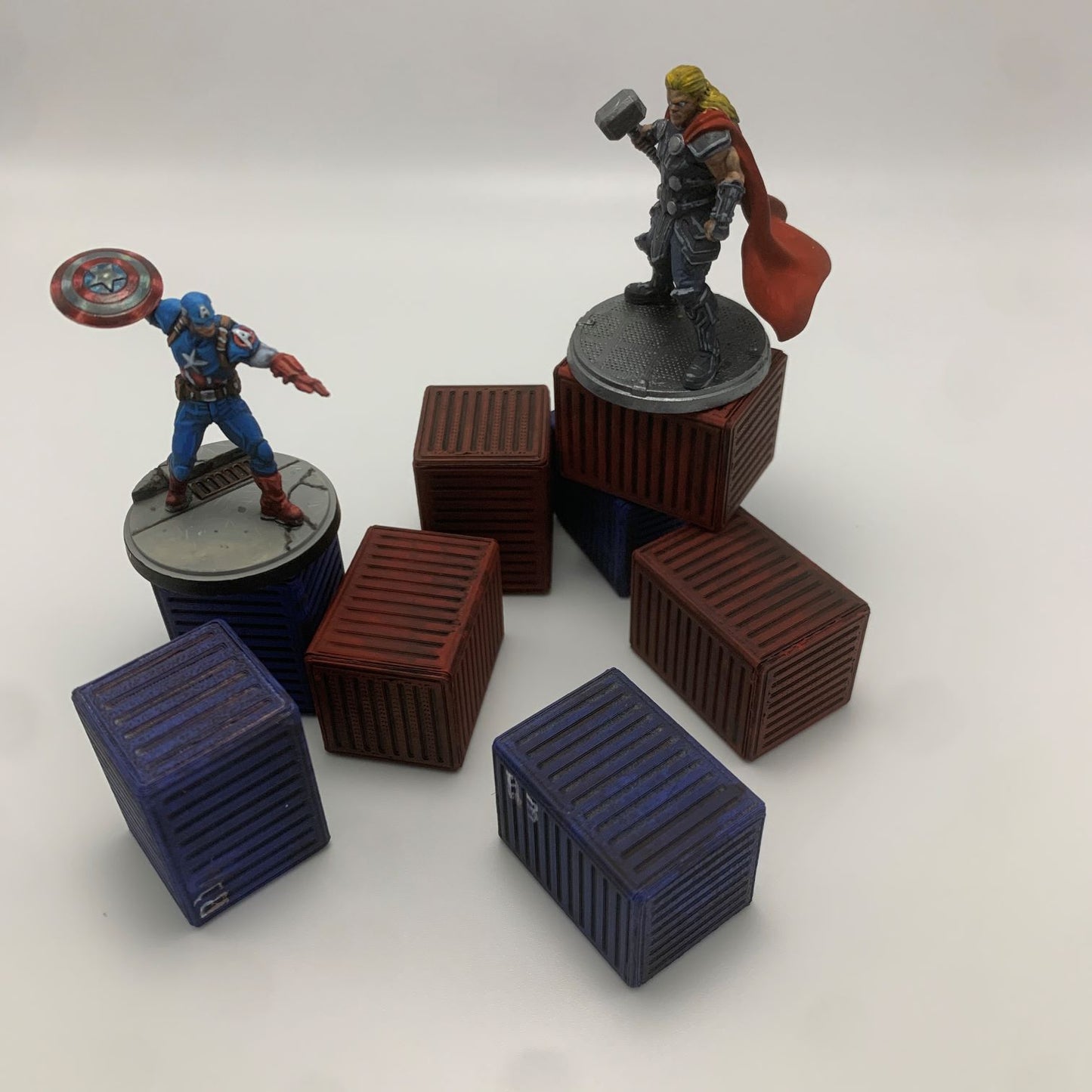 Small Metal Crate to enhance your next war gaming or role playing tabletop session.