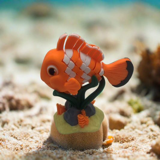 Colorful & Enchanting 3D Printed Articulated Clownfish