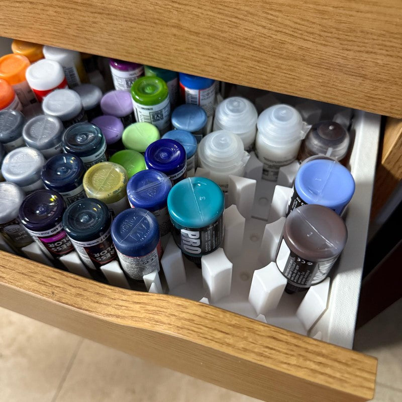 Pro Acryl Paint 22ml Dropper bottle drawer storage system