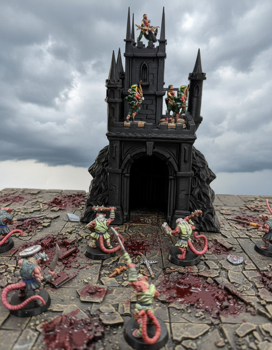 Gloomhaven Gatehouse – 3D Printed PLA Fortress (200mm Tall)